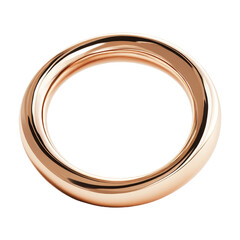 Elegant rose gold ring display jewelry store product