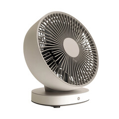 Modern Portable Electric Fan with Oscillation Isolated on Transparent Background