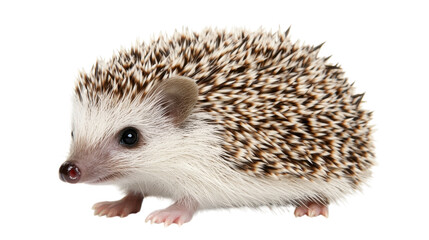 Obraz premium Cute hedgehog with striking quills and a curious expression in a bright setting