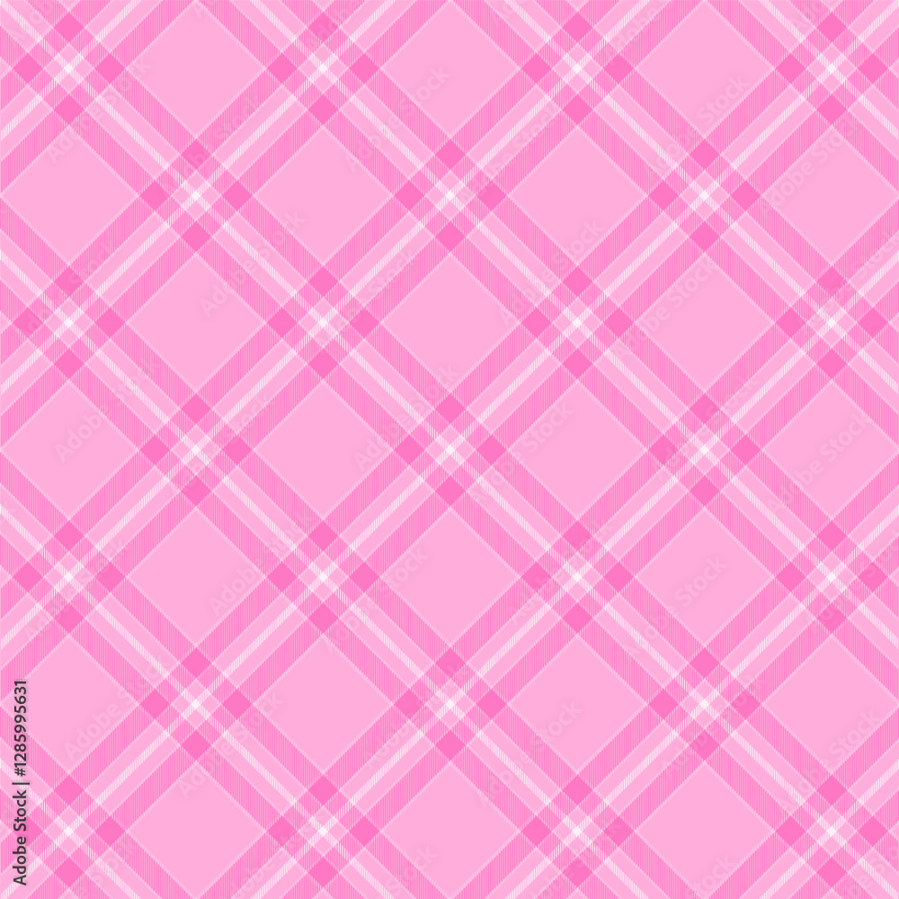 Poster plaid repeat pattern in pink.cute colorful gingham checkered tartan seamless pattern.geometric graph