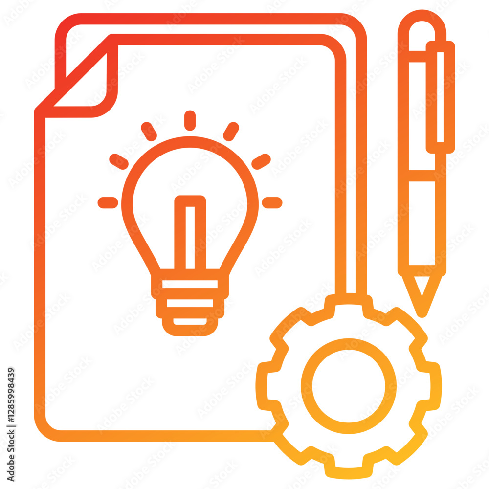 Poster Design Process Icon