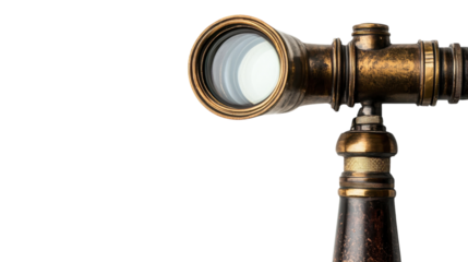 Vintage telescope showcasing intricate design and craftsmanship, ideal for star gazing and exploration enthusiasts