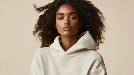 Chic hoodie captures urban flair and individuality in modern streetwear style. Generative AI
