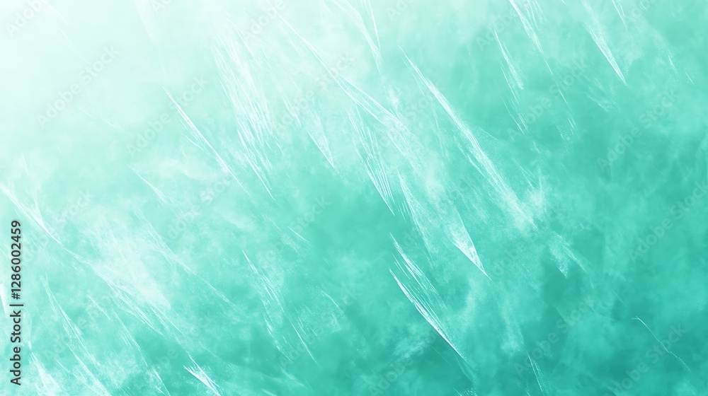 Poster a smooth gradient background blending icy mint green and deep seafoam with a soft frosted texture.