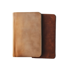 Vintage Leather Notebook and Journal with a Soft Texture on a Wooden Surface Perfect for Writing and Sketching