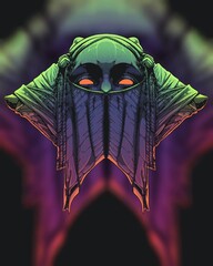 halloween spider on a dark background