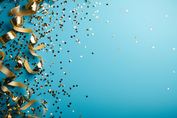 Sparkling Gold Confetti Celebration