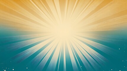 Fototapeta premium Golden Hour Burst: Digital Painting of Radiant Sunbeams AI Generated