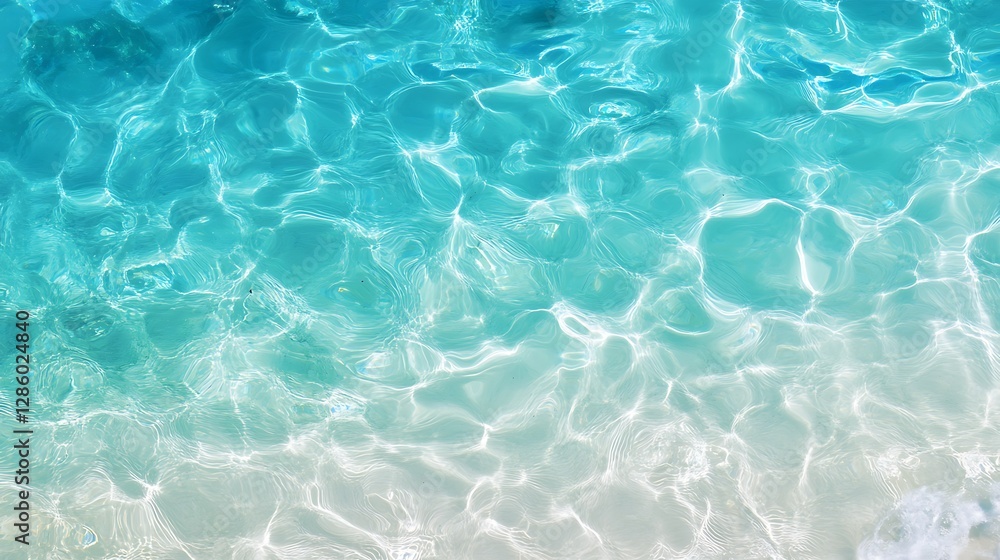 Poster a smooth aqua to teal gradient background with a glossy look for a stylish and calm design