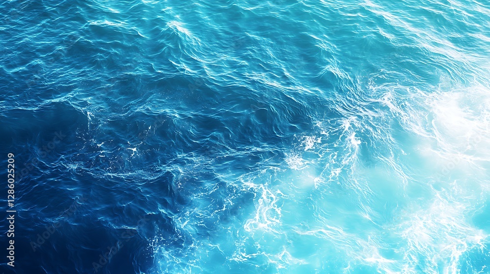 Aufkleber deep teal and aqua gradient backdrop with a shiny finish for modern and elegant visuals