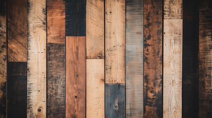 Rustic Reclaimed Wood Background Texture Diverse Tones Grain Patterns