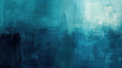 Obraz premium Teal textured abstract background with city skyline