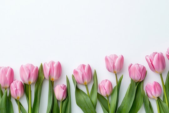 Pink Tulips Bloom