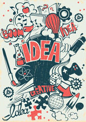 Hand drawn illustration,Hand drawn cartoon  illustration, Cartoon crowd doodle hand drawn pattern, Doodle style. vector illustration