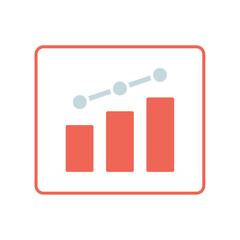 Icon a chart, isolated against a clean background.

