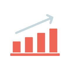 Icon a graph, isolated against a clean background.

