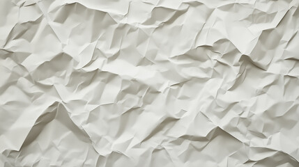 Obraz premium A close-up view of crumpled white paper, showcasing intricate folds and textures, creating a dynamic and abstract background.