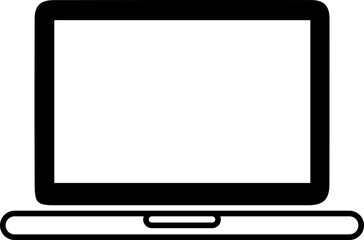 computer monitor laptop on white