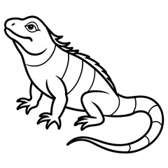 Iguana Silhouette Art