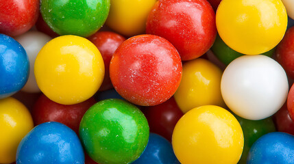 Colorful gumdrops close up