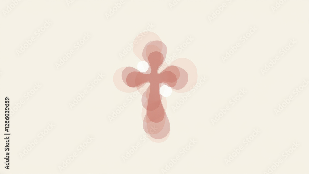 Poster image depicts a christian symbol, possibly an abstract interpretation or artistic rendition of the c