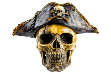 Fototapeta premium Pirate skull display home decor 3d art studio creative