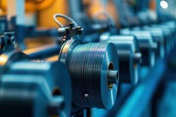 Fototapeta premium Industrial Wire Spools