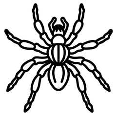 Minimalist Tarantula Vector