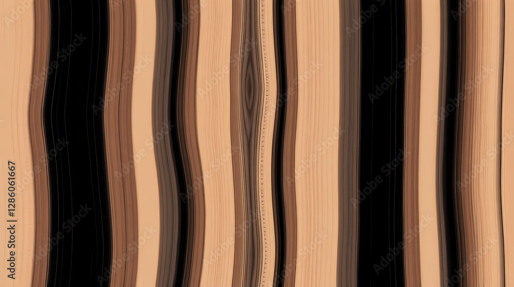 Poster abstract design featuring flowing lines and natural colors in a modern composition. generative ai
