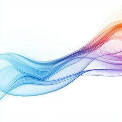 Fototapeta premium flowing abstract representation of red smoke or vapor against a white background. creating a dynamic and ethereal effect this visual can be used for artistic purposes. backgrounds. or as a design elem