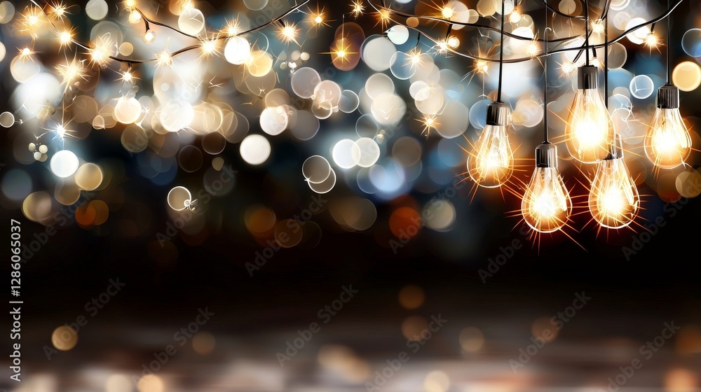 Poster abstract particle background