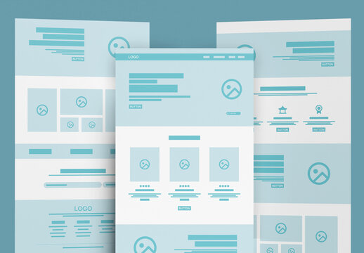E Commerce Product Landing Page Wireframe