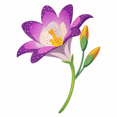 Naklejka premium speckled freesia bloom