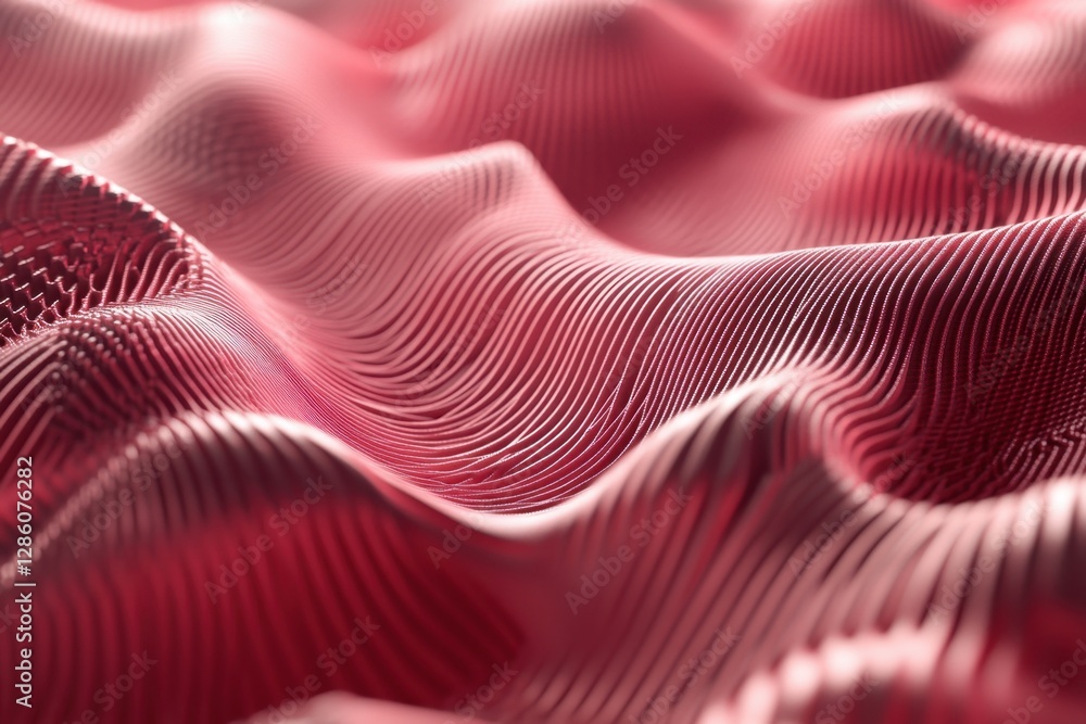 Poster flowing waves of soft fabric elegantly capturing light in a harmonious dance of texture and color. g