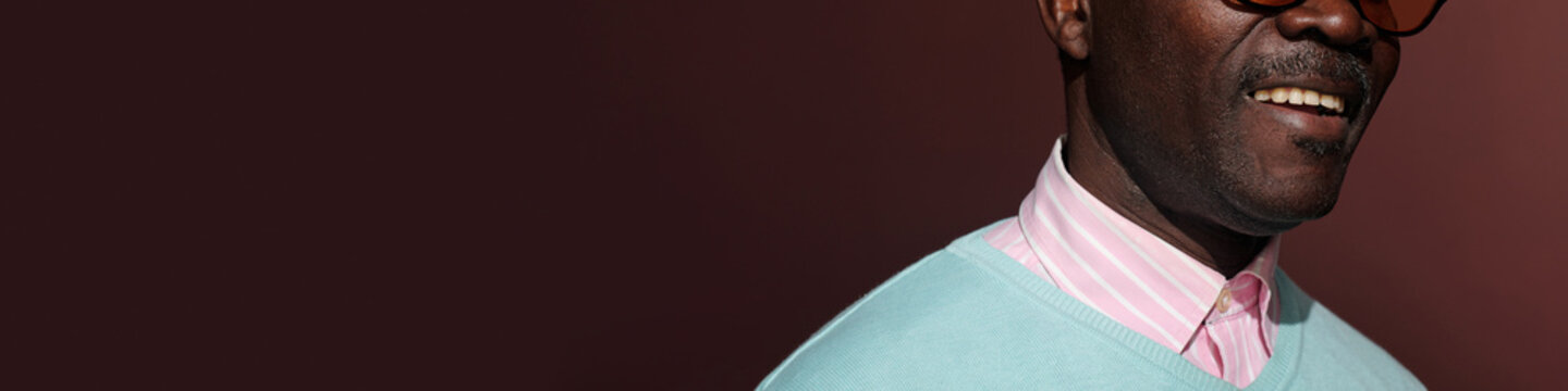 Smiling Elderly African American Man in Formal Attire