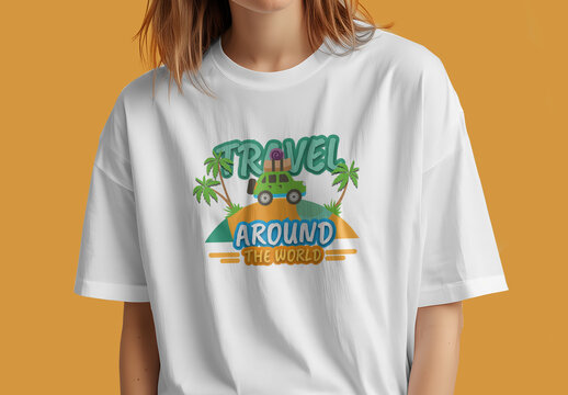 Tshirt Design Template For Travelling and Tour