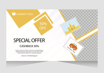 Sale ad banner template