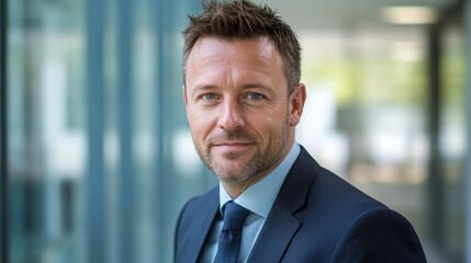 Fototapeta premium Portrait of a Confident Businessman