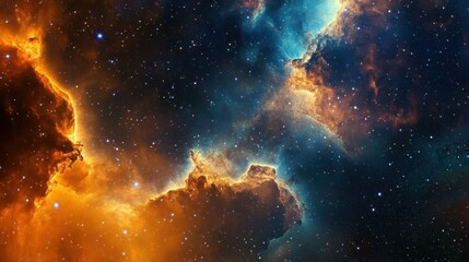 Obraz premium A hyper-realistic deep-space observatory studies a supernova, capturing radiant energy pulses