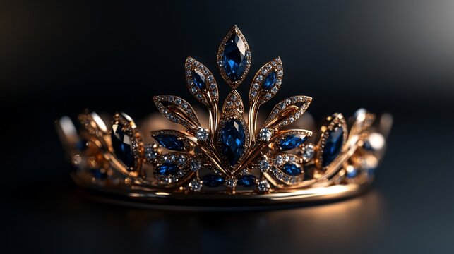 A Regal Sapphire and Diamond Tiara: Exquisite Craftsmanship and Timeless Elegance