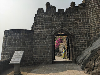 Ganesh Darwaja or Parwangicha Darwaja at shivneri fort: Junnar-Pune, Maharashtra-India, 11.09.2024