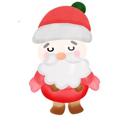 santa claus isolated on white