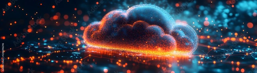 Poster secured cloud computing network digital environment data security overview technology insights virtu
