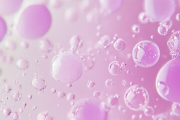 Bubbles floating in a soft pink background create an enchanting atmosphere of tranquility and beauty in this dreamlike composition. Generative AI