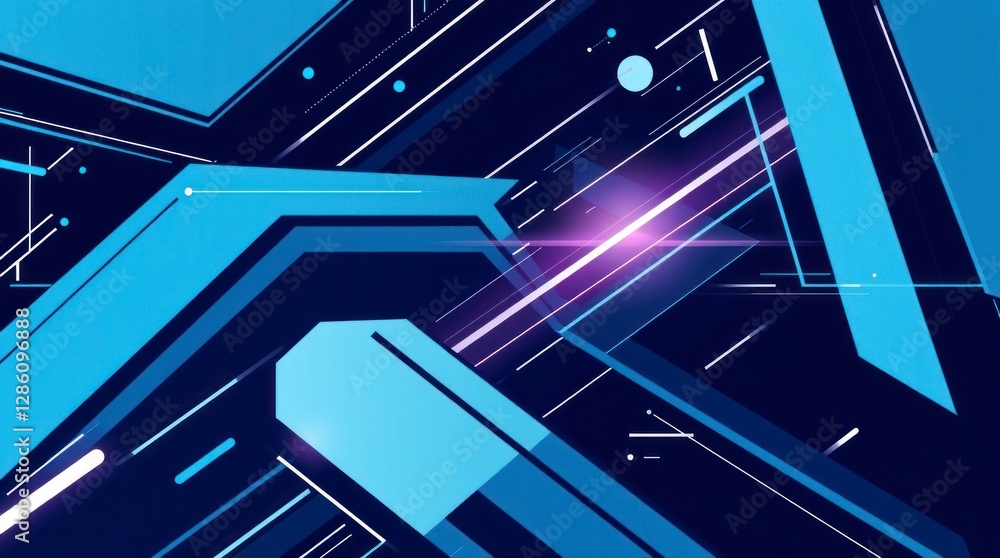 Poster design an abstract background in a futuristic sci-fi style