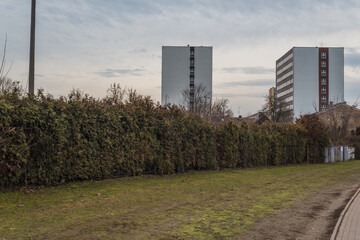 ten-story block in the city of Białystok