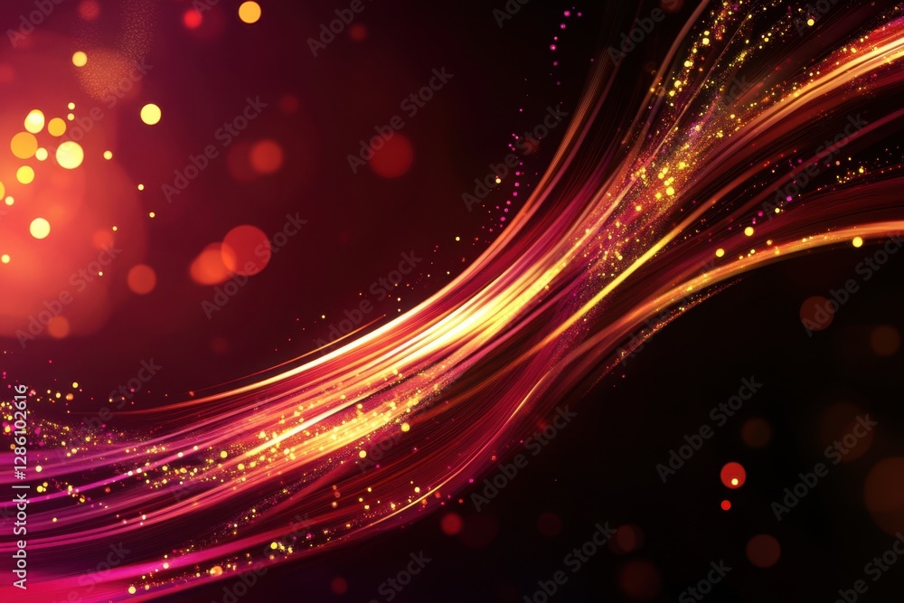 Poster vibrant swirls of light create an enchanting atmosphere in a mesmerizing display of colors and movem