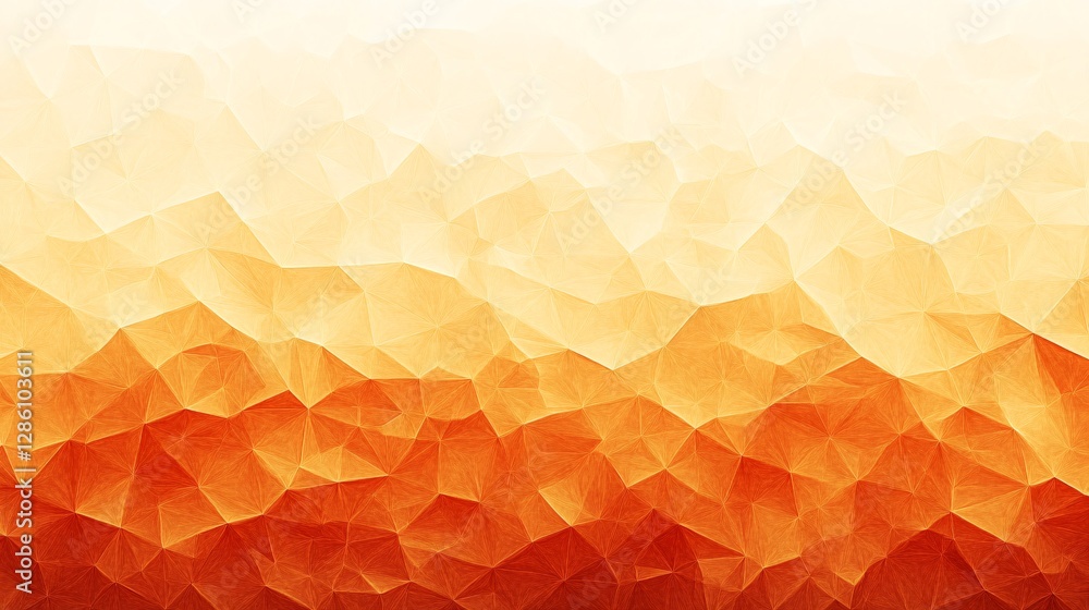 Poster a gradient background transitioning from pale orange to deep amber