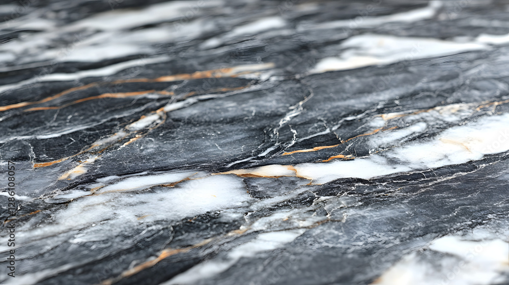 Poster elegant marble surface: a close-up captures the intricate patterns and textures of a luxurious marbl
