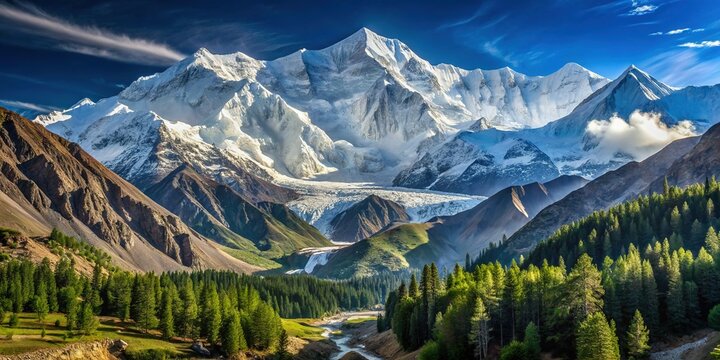 Majestic Nanga Parbat Panorama, Gilgit-Baltistan, Pakistan - Himalayan Peak